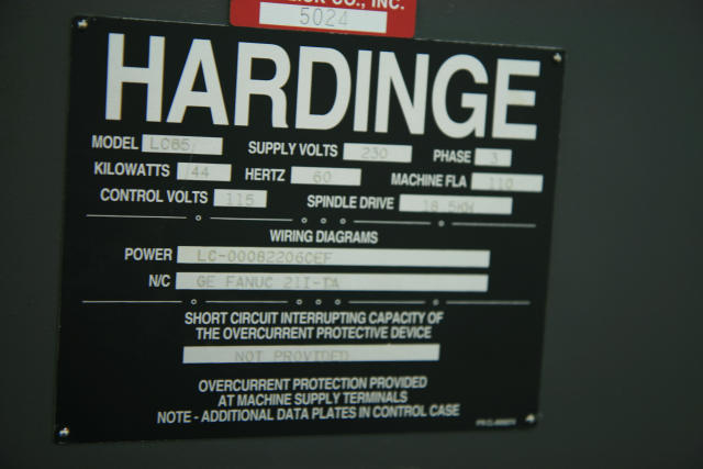 Hardinge Cobra 65, Machine ID: 5621